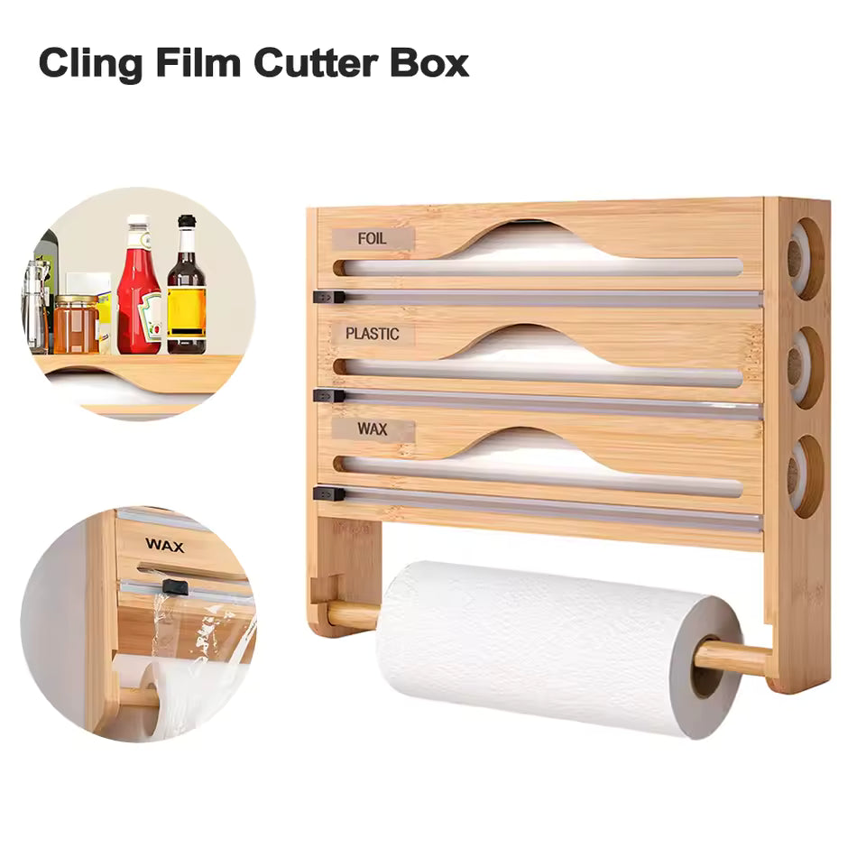 NOVAWRAP™ – Bamboo Kitchen Organizer