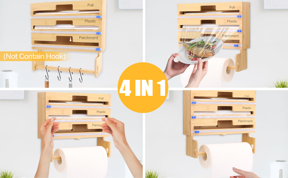 NOVAWRAP™ – Bamboo Kitchen Organizer