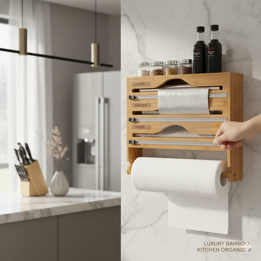 NOVAWRAP™ – Bamboo Kitchen Organizer